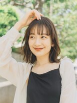 ガーデンヨコハマ(GARDEN YOKOHAMA)&nbsp;ボブ　ミニボブ　切りっぱなし　くびれボブ　ベージュカラー