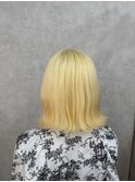 ブリーチ2回～抜きっぱなしブロンドカラー♪