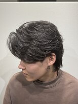 ハイプ(HYPE)&nbsp;ナチュラルマッシュ/韓国マッシュ/ニュアンスパーマ/メンズ/眉毛