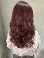 ビス ヘア アンド ビューティー 西新井店(Vis Hair＆Beauty)&nbsp;20代30代40代大人可愛いシアーピンク透明感肩ライン外ハネ