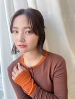 ユーリ(JUURI)&nbsp;ブラウン/くすみベージュ/ボブ / ミディアム / ハーフアップ