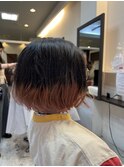 裾カラー×ピンク