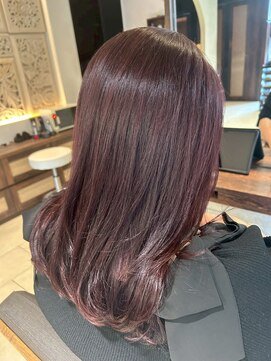 ヘアリゾート粋 ティガ 池袋店(tiga) 透明感ラベンダーブラウン/ツヤ髪/コテ巻き