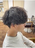 メンズ マッシュ×ツイストスパイラルパーマ