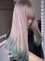 イエナ 渋谷(IENA)&nbsp;デザインカラーケアブリーチダブルカラーペールグリーン