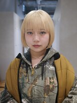 エン 栄店(enne)&nbsp;ココアベージュ/クラゲヘアー/ヘイリーボブ/小顔/栄/ボブ/黒髪