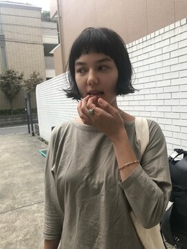 フェンヘアーアイス 中目黒(Fen.hair ici) ★ローズブラウン×暗髪◎透明感オン眉