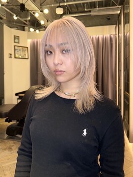 ブロック ジャポン(bloc japon) ホワイトベージュ シャギーカット レイヤーカット/AIRI