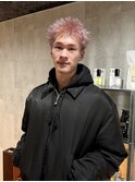 スパイキーショート/ブロンド/ブリーチカラー/抜きっぱなし