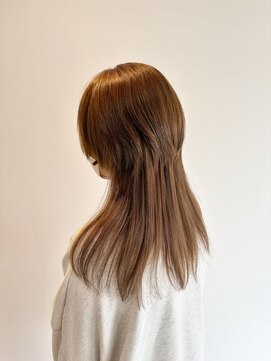 ペスカケイクリエイティブ(PESCA K-CREATIVE) やわらかベージュブラウンのロングクラゲウルフ