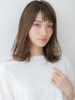 カバーヘア ブリス 戸田公園西口店(COVER HAIR bliss) ミルクティーベージュ小顔ミディアムレイヤーX戸田公園20代30代