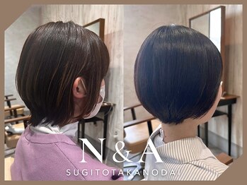 エヌアンドエー 杉戸高野台店(N&A)の写真/骨格バランスを意識したショートカットで、まとまりやすく上品な印象に