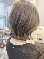 キアラ(Kchiara)&nbsp;ブリーチなし透明感オリーブベージュ×くびれボブKchiara奥野