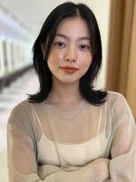 シータ 成増(THETA) くびれミディアムボブ20代30代40代◎前髪なし黒髪くびれ成増