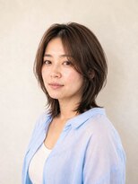 レセ 南柏店(Laissez)&nbsp;マロンブラウン/ミディアム/ひし形シルエット/大人かわいい/上品