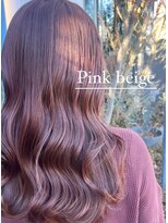 アース 会津若松店(HAIR&MAKE EARTH)&nbsp;大人可愛いピンクベージュロング