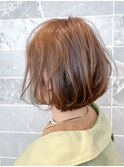 【AUBE HAIR】ソフトウェーブボブ_カーキベージュ