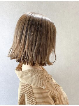 ジーナ 船橋(Zina) 小顔セミウェットウェーブピンクベージュハイライトカラー