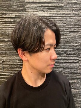 プレミアムバーバー 原宿店(PREMIUM BARBER produce by HIRO GINZA) センターパートショート