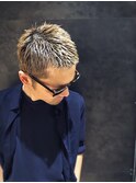 大人男子のブリーチカラー  銀座美容室　メンズヘア