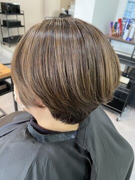 スリール 津田沼(Sourire) 白髪ぼかしハイライト　【Sourire 津田沼　美容室】