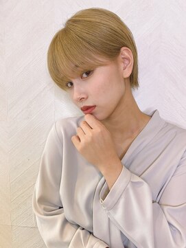 ロンド ストラーダ 心斎橋(Lond strada) ショート×ハイライト白髪ぼかし×シルキーベージュ[心斎橋]