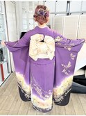 #成人式ヘアアレンジ+着付け