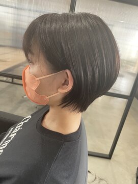 フープヘアー(HOOP.HAIR) すっきりショート×ほんのりラベンダーグレージュ