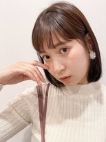 アンヘアー(UNHAIR by shiomiH)&nbsp;エアリーミディ前髪イヤリングカラーイメチェンスタイル