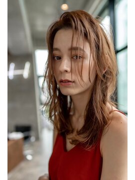 オースティン 調布アミックス(AUSTIN) 大人かわいい前髪セシルカットココアブラウンフリンジウェーブ