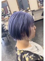 アイズ 渋沢(AIZU)&nbsp;ペールヴァイオレット　ダブルカラー　ケアブリーチ