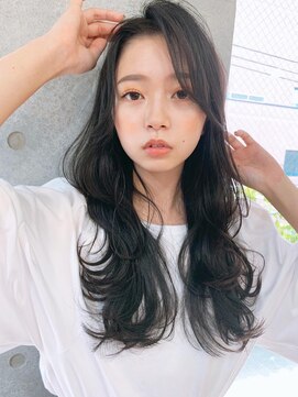 テテ(tete.) 立ち上げ斜めバングウェーブ巻きレイヤーロング