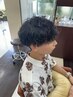カット＋デザインパーマ[ツイスパ/波巻き]+[眉毛カットorナノバブルケア]