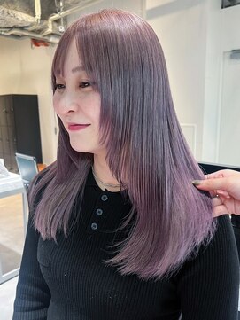 アルバム 銀座(ALBUM GINZA) ベビーピンク美髪セミディレイヤーロング_ba494701