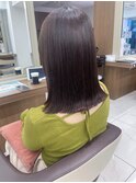 切りっぱなしミディアムヘア
