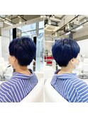 ネイビーブルーのベリーショート！！＜本橋寛道＞