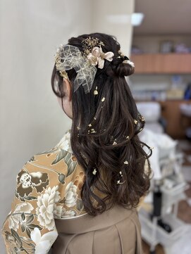 ビューティーサロン カワチ 中庄駅前店(Beauty Salon KAWACHI) ハーフアップ