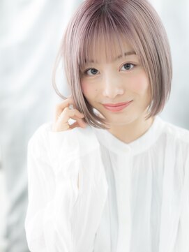 ドクターズ サロン ラブ(Dr's Salon LAB) ミストバングひし形レイヤーカットミニボブq古河10代20代30代
