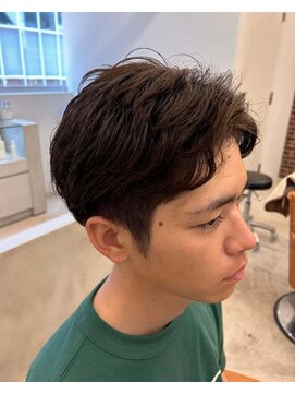 山野愛子美容室 銀座店 アッシュブラウン×メンズカット×韓国