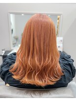 アウラヘアーサロン(aura hair salon)&nbsp;ブリーチカラー オレンジ