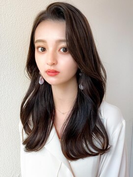 ラルユー 金山(LallYou) 大人かわいいくびれヘアセミロング × ミルクティーベージュ