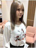 【ハイトーン】透け感ベージュアッシュ