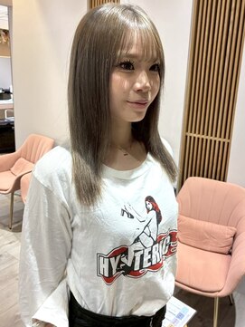 ロジェブルー(Rosier Bleu) 【ハイトーン】透け感ベージュアッシュ