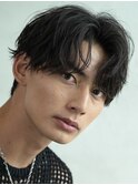 銀座センタパートニュアンスパーマツーブロックメンズパーマ