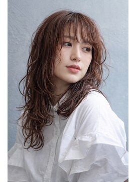 アース 焼津店(HAIR&MAKE EARTH) ピンクブラウン×顔まわりデザイン