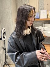 ヒカリス ヘアー 相川店(HIKARIS hair) ミディアムパーマ/インナーカラー/イエローカラー