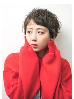 ククル ヘアー(cucule Hair) 「抜け感くしゅっとショート×柔らかパーマ」