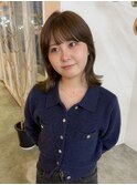 くびれヘア20代30代40代ブリーチなしブラウンカラー