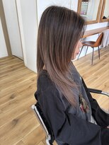 ヘアーサロン グラブ(hair Salon grab)&nbsp;ナチュラルバレイヤージュ×グレージュロング