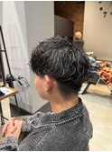波巻きパーマ